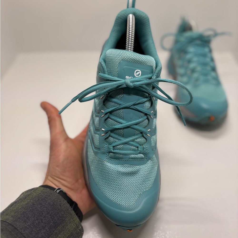 SCARPA Rush Trail Running Shoes Women’s 10 men’s 9 Teal  Vibram Hiking Sneakers - Picture 13 of 16